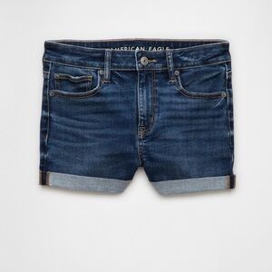 AE NEXT LEVEL HIGH-WAISTED
DENIM SHORT SHORT